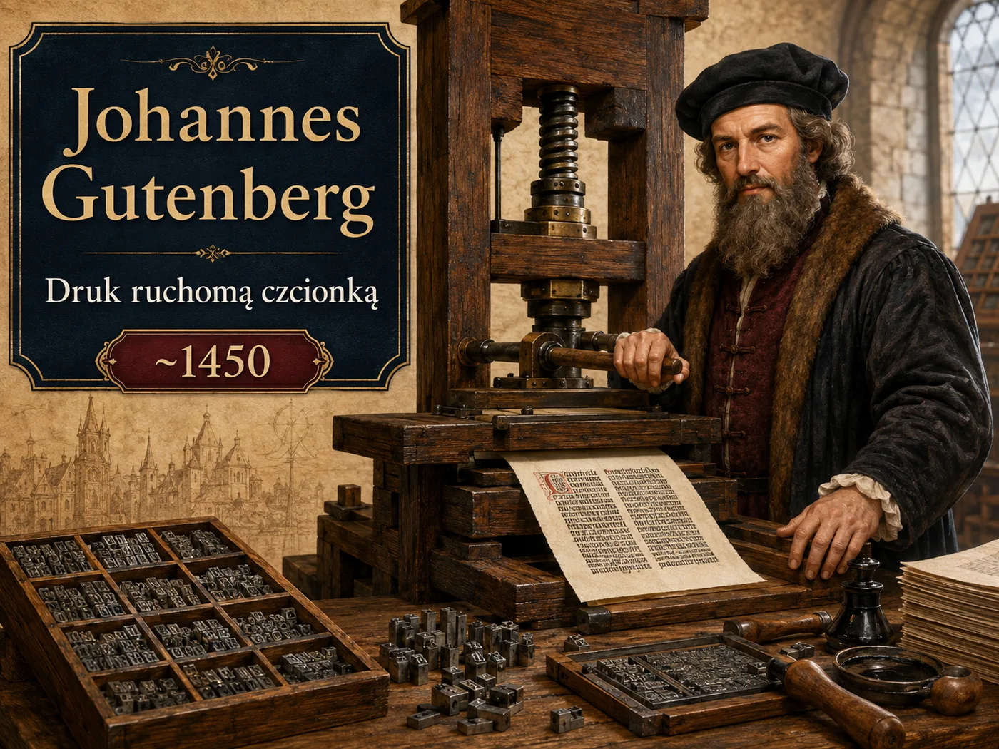 Druk ruchomą czcionką